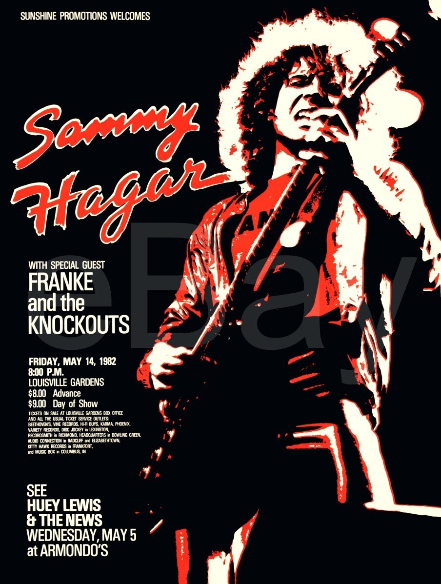 Sammy Hagar 2026 live concert poster
